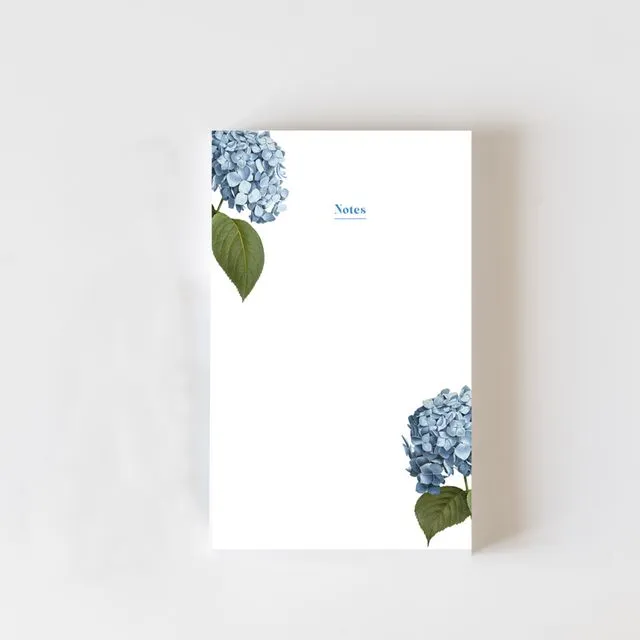 Blue Hydrangea Notepad