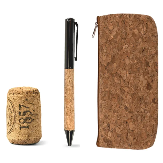 Cork Pen with Pencil Case