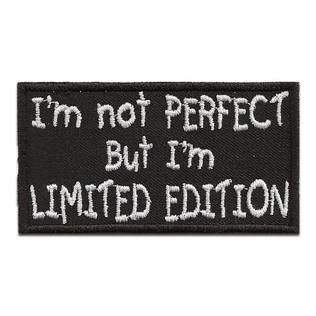 Patches - Biker Quote saying I?m not perfect