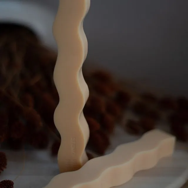 Wavy Taper Candle