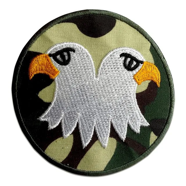 eagle military Army animal - Iron on patches adhesive emblem stickers appliques, size: 2.95 x 2.95 inches