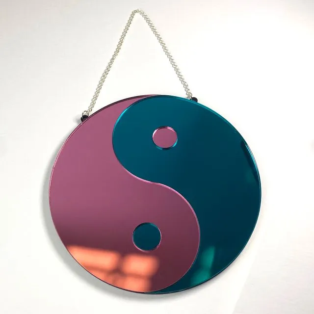 Ying yang - acrylic wall mirror