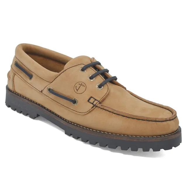 Men’s Boat Shoes Seajure Lamu Camel Nubuck Leather
