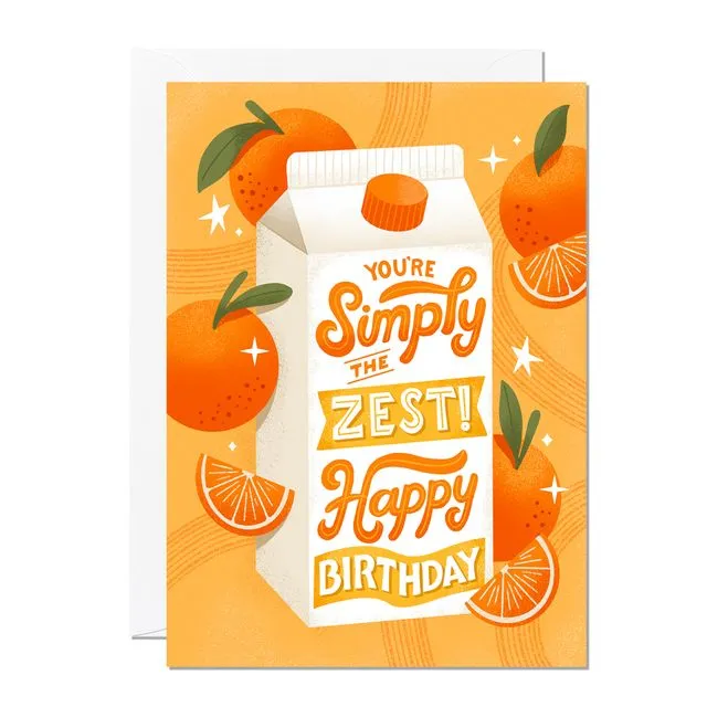 Simply The Zest | Birthday Card