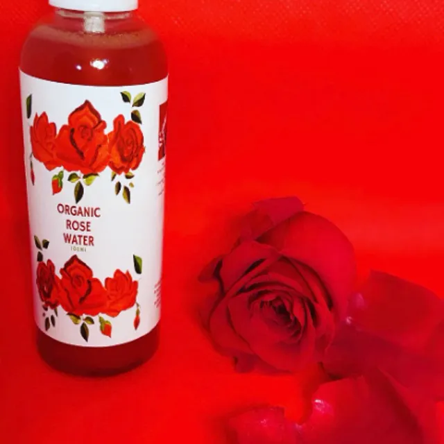 Organic Rose Water Spray, Rose Quartz Inside, Toner