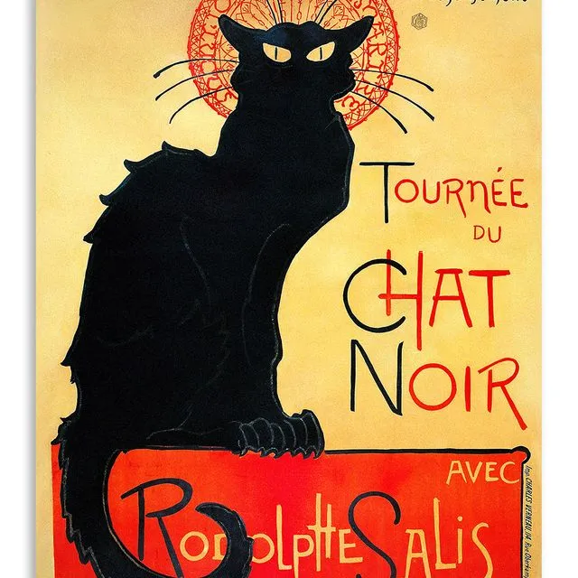 Postcard Le Chat Noir - Vintage  - 10x15cm