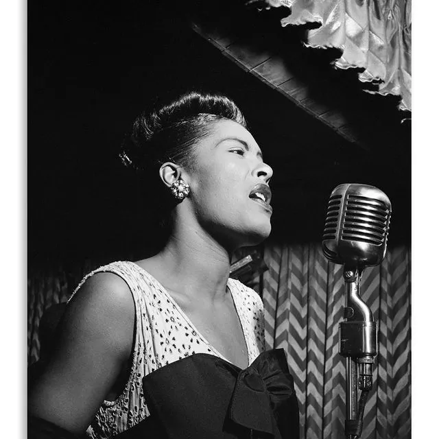 Postcard Billie Holiday - Jazz - 10x15cm