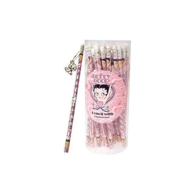 Betty Boop Pink Pencil With Eraser Set Of 30