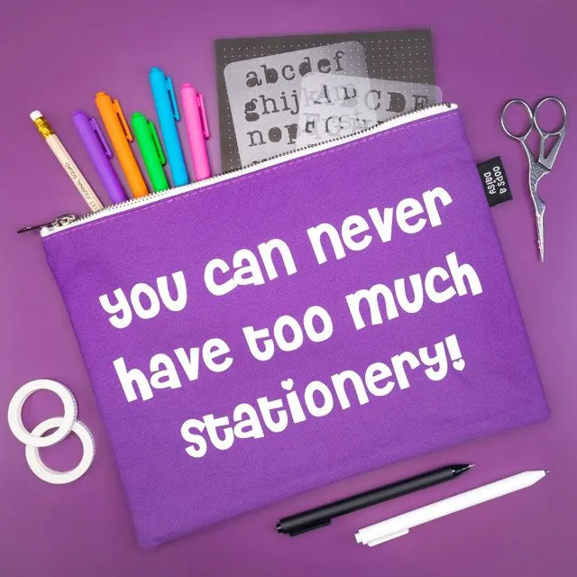 Stationery Storage Pouch – “You can never have too much stationery”