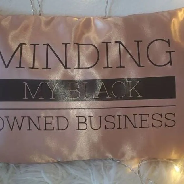 MYOB satin pillow, customizable, personalized, throw, bed, body pillow, multiple color options