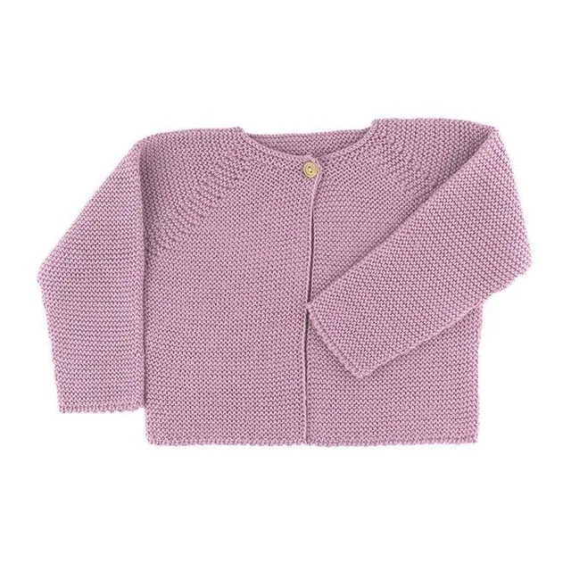 Hydrangea Pink Knit Cardigan