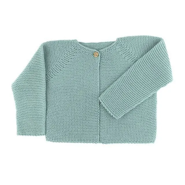 Aqua Green Knit Cardigan
