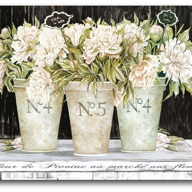 French Flowers I Canvas Wall Art