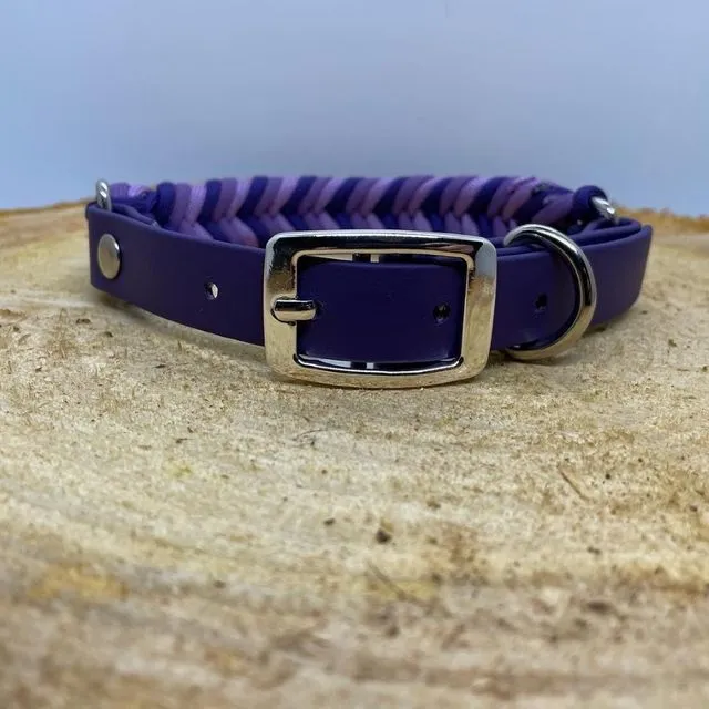 Handmade Paracord Collar - Purple Passion