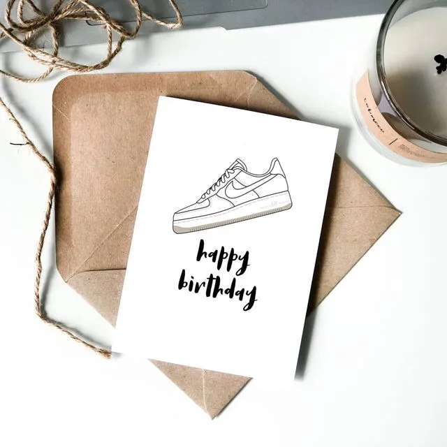 Sneaker Birthday Card