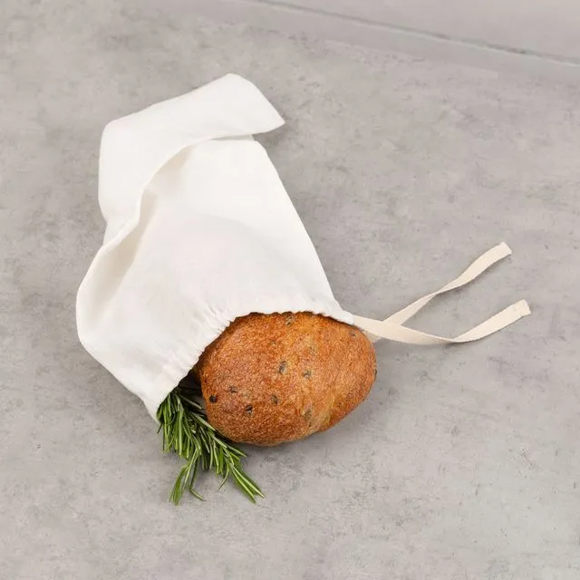 Natural hemp bread bag | 15x60 cm