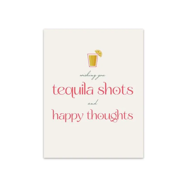 Tequila Shots Birthday Card