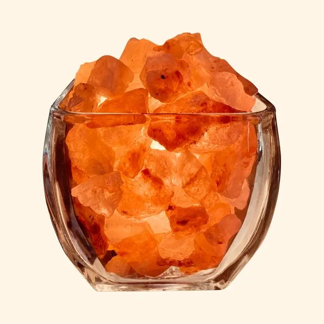 Votive Glass Salt Lamp Diffuser With UL Listed Dimmer Cord