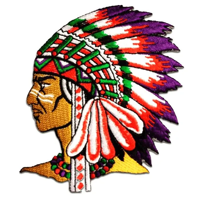 Iron on patches - Indian Chief