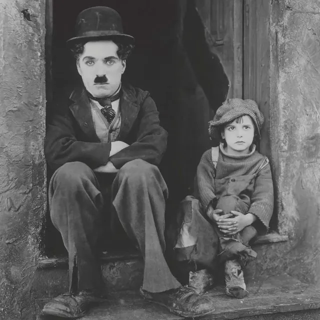 Poster Charlie Chaplin - The Kid - 50x70cm