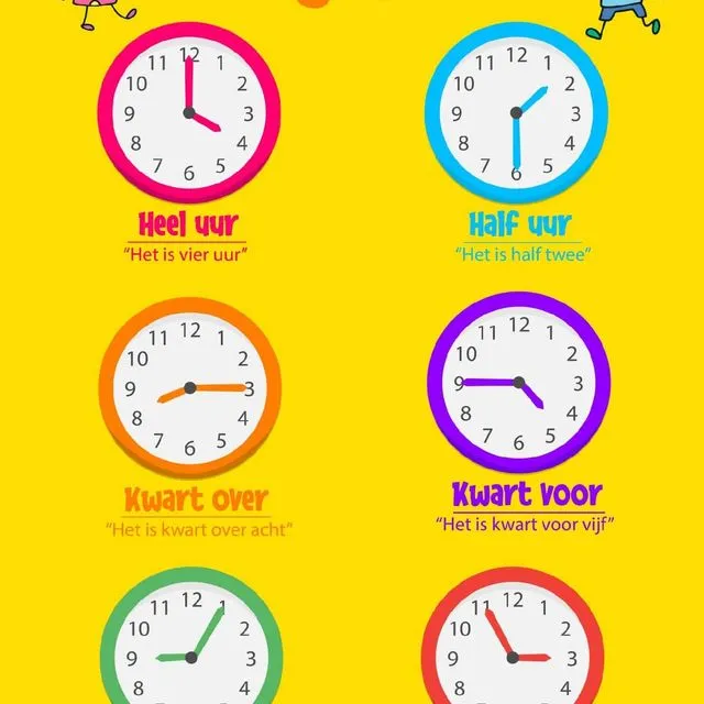 Poster Times & Clocks - Educational - 50x70cm