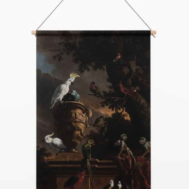 Textile poster De Menagerie – Wall cloth - 90x60cm