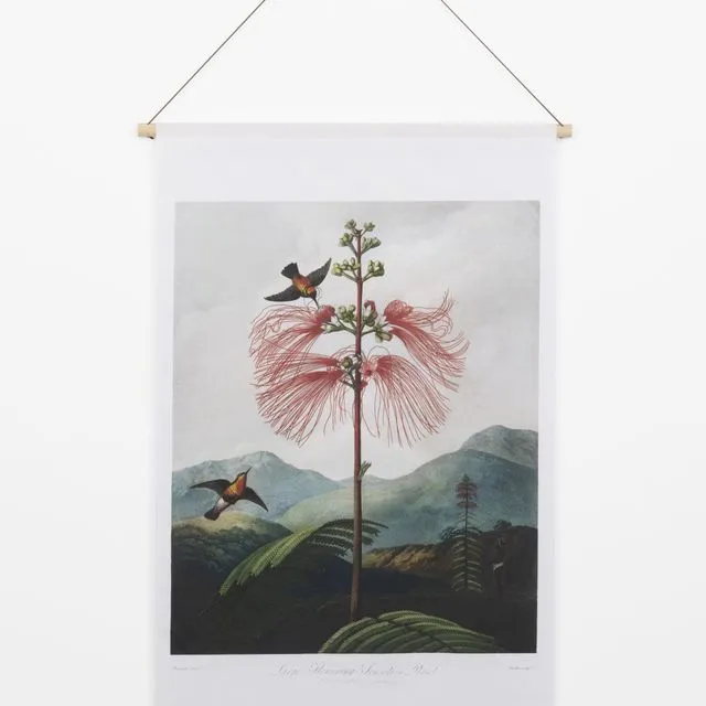 Textile poster Temple of Flora – Wall cloth - 90x60cm