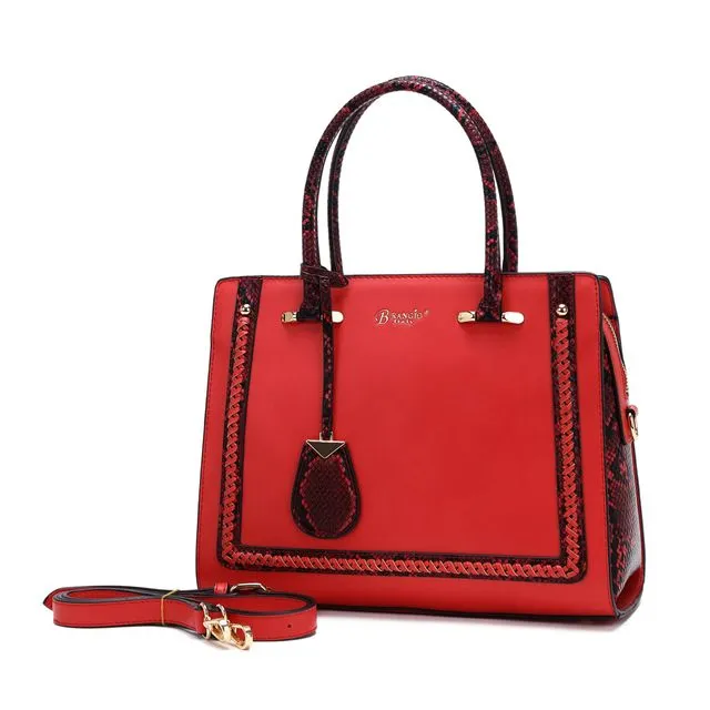 Dragon Queen Elegant Top Handle Bag - Red Bag