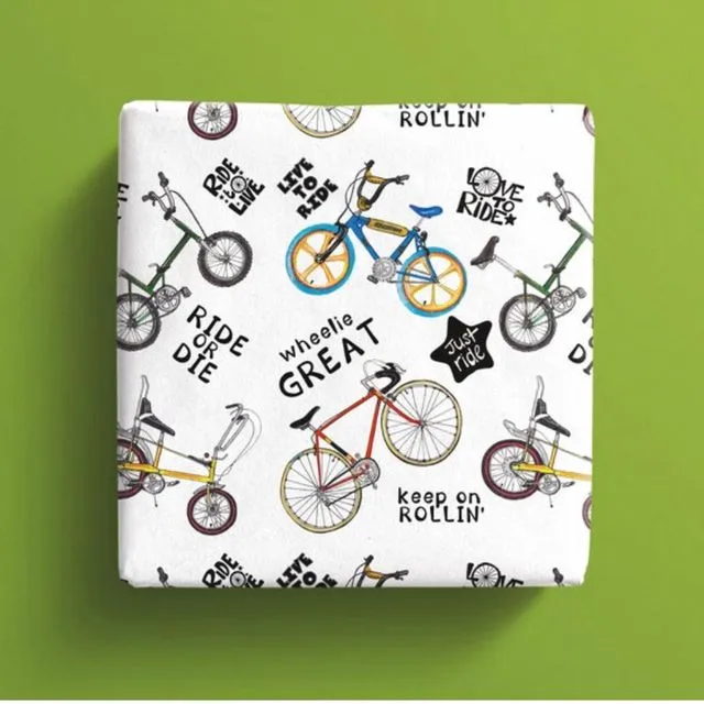 A3 bicycle wrapping paper sheets