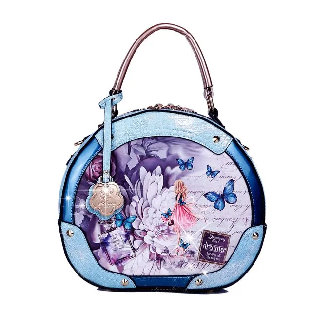 Dreamerz Vintage Fashion Handbag Ball Bag - Ocean Blue
