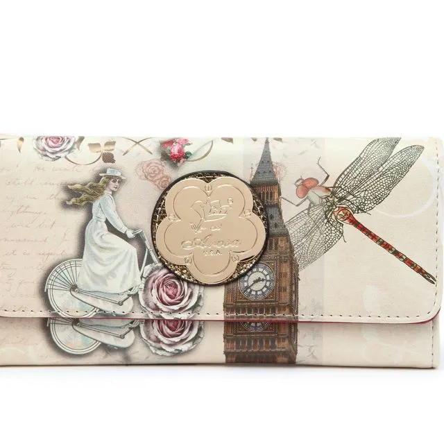 Lady Dream Multiple Pocket Women's Wallet - Bronze