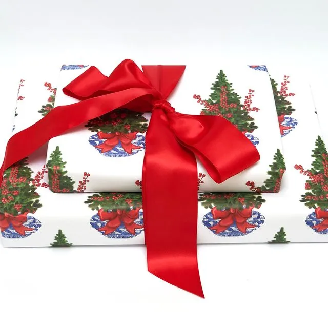 Chinoiserie Christmas Gift Wrap