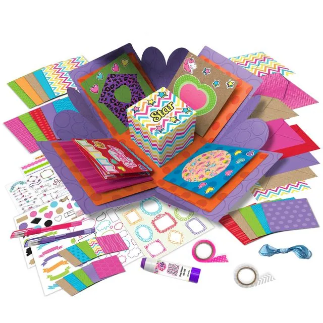 Card Crafting Explosion Box Kit for Kids 6+