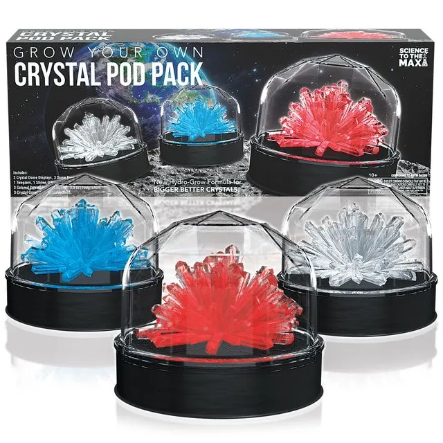 Crystal Growing Pod Pack - 3 Display Domes