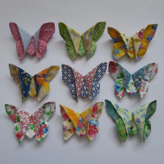 Origami Butterfly Hair Clip - Set of 5