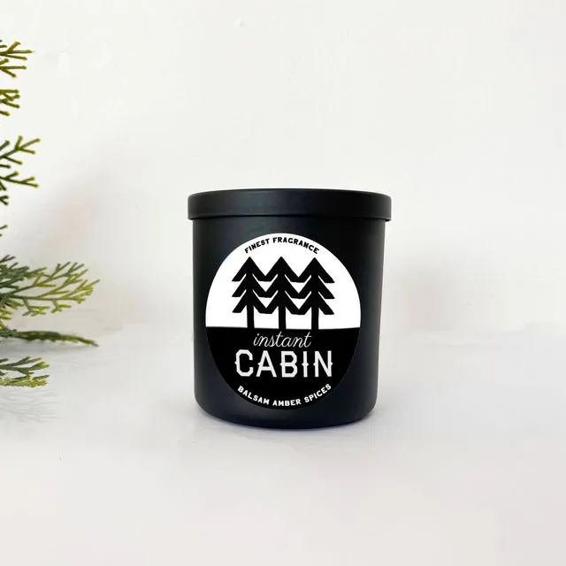 Instant Cabin Scented Jar Candle