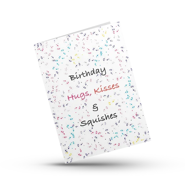 Birthday Card Hugs and Kisses