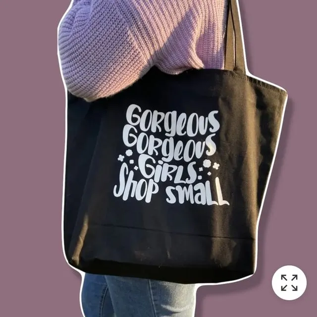 Gorgeous Girls Shop Small Large Tote Bag