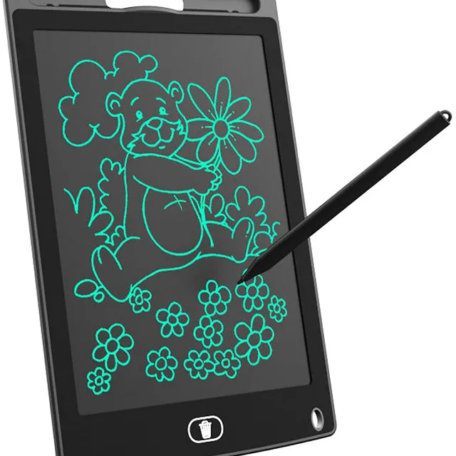 LCD Writing Tablet, 8.5 Inch Kids Doodle & Scribble Boards, Toys for Kids Educational Toys, Erasable Board (Black)