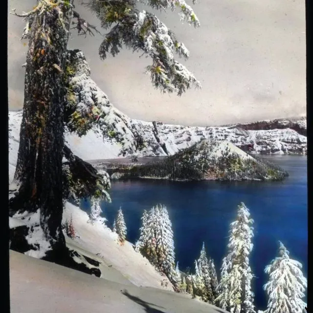 Crater Lake in winter