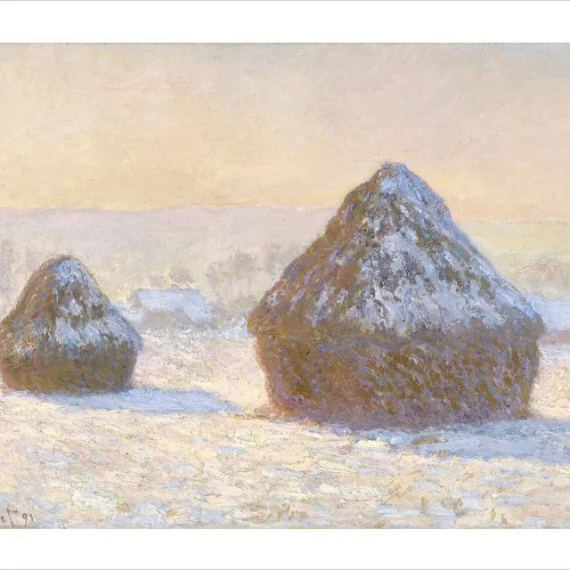 Wheatstacks, Snow Effect, Morning, 1891
