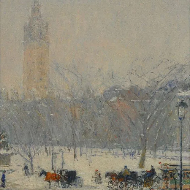 Snowstorm, Madison Square, 1890