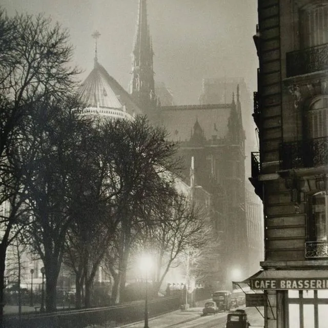 Notre-Dame un Soir de Neige, Paris, 1953