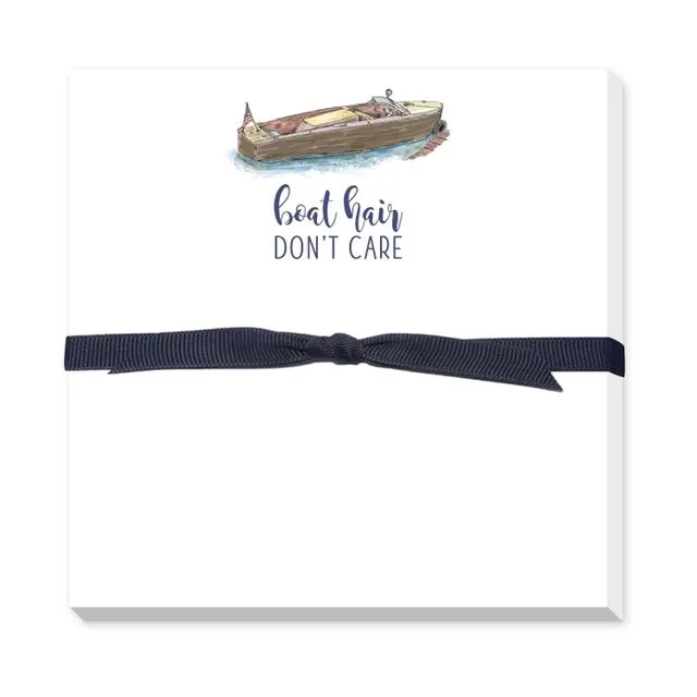 BOAT HAIR DOODLE NOTEPAD