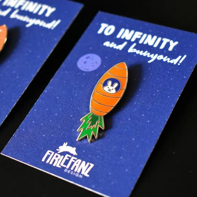 Pin "Carrot rocket"