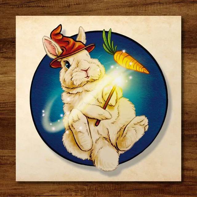 Postcard "Enchanting bunny"