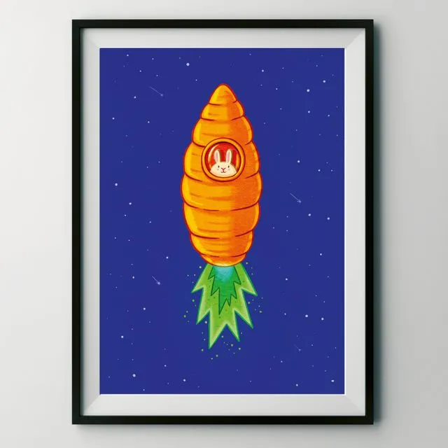 Artprint "Carrot rocket"