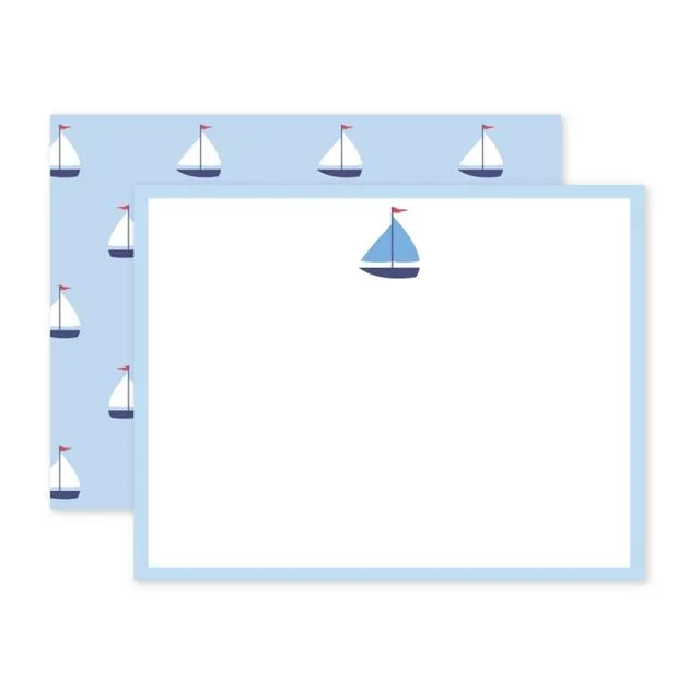 SAILBOAT FLAT NOTE CARDS