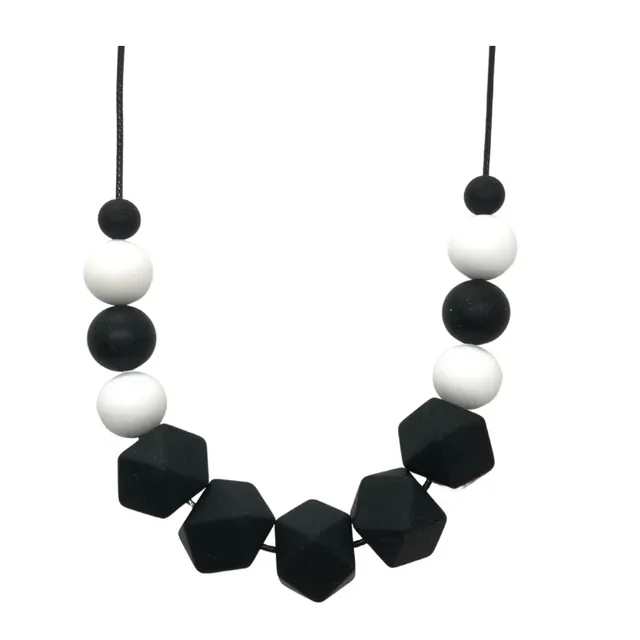 Teething Necklace - Chic B&W
