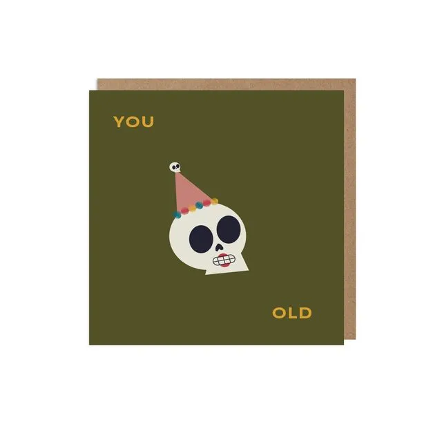 Old Skull Birthday Card Pack of 6